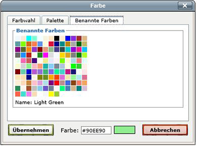 Farbe Benannte Farben